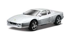 Ferrari  - silver - 1:43 - Bburago - 31097s - bura31097s | Toms Modelautos