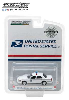 Ford  - Crown Victoria Police  2010 white - 1:64 - GreenLight - 29891 - gl29891 | Toms Modelautos