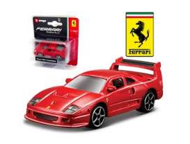 Ferrari - 1987 red - 1:64 - Bburago - bura56007r | Tom's Modelauto's Ferrari - 1987 red - 1:64 - Bburago - bura56007r | Tom's Modelauto's