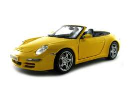 Porsche  - 2007 yellow - 1:18 - Maisto - 31126y - mai31126y | Toms Modelautos