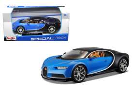 Bugatti  - 2015 blue/black - 1:24 - Maisto - 31514b - mai31514b | Toms Modelautos