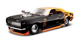 Chevrolet  - 1968 black/orange - 1:24 - Maisto - 31304o - mai31304o | Toms Modelautos