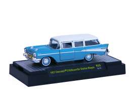 Chevrolet  - 1957 blue/white - 1:64 - M2 Machines - 32500-35C - M2-32500-35C | Toms Modelautos