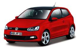 Volkswagen  - red - 1:43 - Bburago - 30233r - bura30233r | Tom's Modelauto's