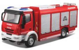 Iveco  - Magirus RW Feuerwehr red/white/grey - 1:50 - Bburago - 32052 - bura32052 | Toms Modelautos