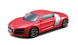 Audi  - 2009 red - 1:43 - Bburago - 30158r - bura30158r | Toms Modelautos