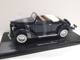 Ford  - 1936 dark blue - 1:18 - Welly - 19867b - welly19867b | Toms Modelautos