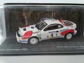 Toyota  - 1992 white/red - 1:43 - Magazine Models - RACelica-w - MagRACelica-w | Toms Modelautos