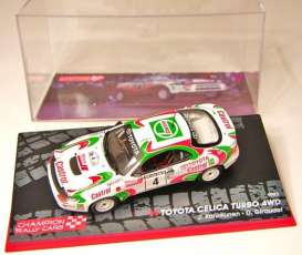 Toyota  - white/red/green - 1:43 - Magazine Models - RACelicano4 - MagRACelicano4 | Toms Modelautos