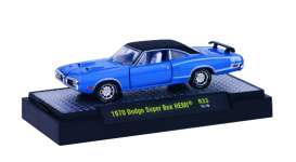 Dodge  - Super bee Hemi 1970 blue - 1:64 - M2 Machines - 32600-33A - M2-32600-33A | Toms Modelautos