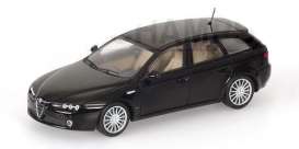 Alfa Romeo  - 2006 black - 1:43 - Minichamps - 400120510 - mc400120510 | Toms Modelautos