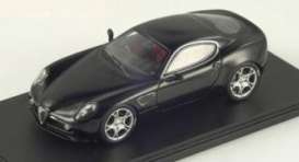 Alfa Romeo  - 2007 black - 1:43 - Spark - S0394 - spaS0394 | Toms Modelautos