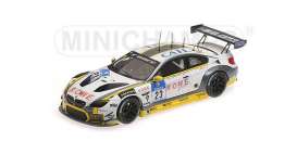 BMW  - 2016 white/yellow - 1:43 - Minichamps - 437162623 - mc437162623 | Toms Modelautos