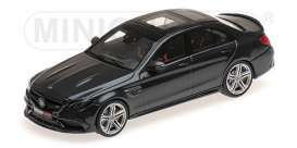 Brabus Mercedes Benz - 2015 black - 1:43 - Minichamps - 437036100 - mc437036100 | Toms Modelautos
