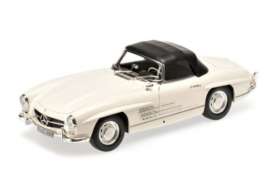Mercedes Benz  - 1957 white - 1:18 - Minichamps - 180039034 - mc180039034 | Toms Modelautos