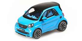 Smart  - 2016 Blue - 1:43 - Minichamps - 437036201 - mc437036201 | Toms Modelautos