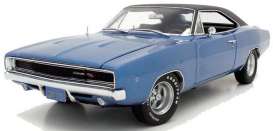 Dodge  - 1968 blue - 1:18 - Auto World - SS111 - AWSS111 | Toms Modelautos