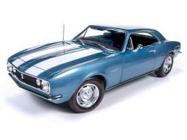 Chevrolet - 1967 blue - 1:18 - Auto World - AMM1101 | Tom's Modelauto's Chevrolet - 1967 blue - 1:18 - Auto World - AMM1101 | Tom's Modelauto's