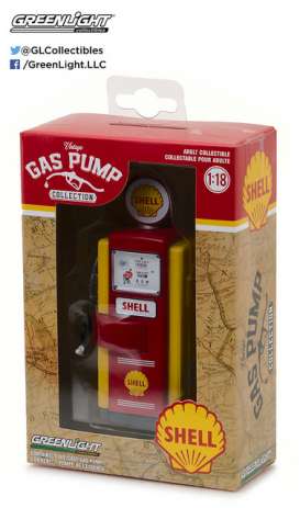Accessoires diorama - 1948 yellow/red - 1:18 - GreenLight - 14010B - gl14010B | Toms Modelautos