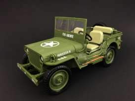 Jeep Willys - US Army 1944 army green - 1:18 - American Diorama - AD-77404 - AD77404 | Toms Modelautos