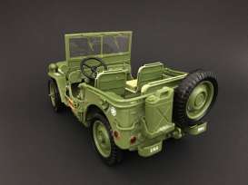 Jeep Willys - US Army 1944 army green - 1:18 - American Diorama - AD-77404 - AD77404 | Toms Modelautos