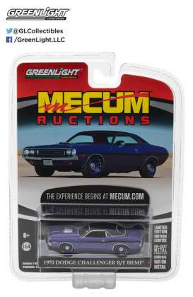 Dodge  - 1970 purple/black - 1:64 - GreenLight - 37110B - gl37110B | Toms Modelautos