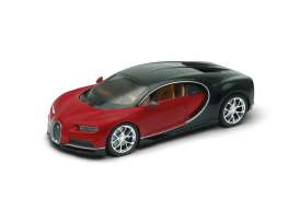 Bugatti  - 2017 red/black - 1:24 - Welly - 24077r - welly24077r | Toms Modelautos