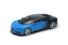 Bugatti  - 2017 blue/black - 1:24 - Welly - 24077b - welly24077b | Toms Modelautos