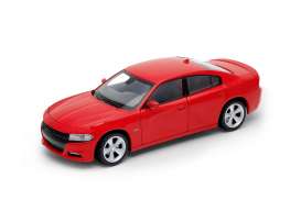 Dodge  - 2017 red - 1:24 - Welly - 24079r - welly24079r | Toms Modelautos