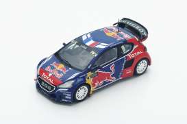 Peugeot  - 2016 blue/red/yellow - 1:43 - Spark - s5193 - spas5193 | Toms Modelautos