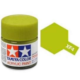 Paint  - Yellow Green - Tamiya - XF-4 - tamXF04 | Toms Modelautos