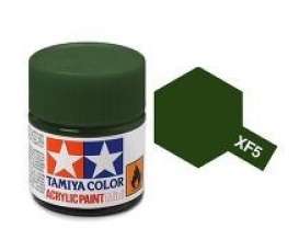 Paint  - Flat Green - Tamiya - XF-5 - tamXF05 | Toms Modelautos