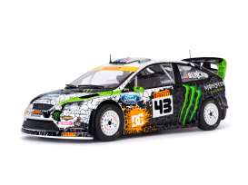 Ford  - Focus WRC #43 *Ken Block* 2010 black/green - 1:18 - SunStar - 3957 - sun3957 | Toms Modelautos
