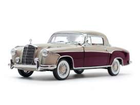 Mercedes Benz - 220SE coupe 1959 cream/red - 1:18 - SunStar - 3570 - sun3570 | Tom's Modelauto's Mercedes Benz - 220SE coupe 1959 cream/red - 1:18 - SunStar - 3570 - sun3570 | Tom's Modelauto's