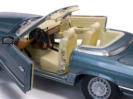 Mercedes Benz  - 350SL convertible 1960 silver blue - 1:18 - SunStar - 4673 - sun4673 | Toms Modelautos