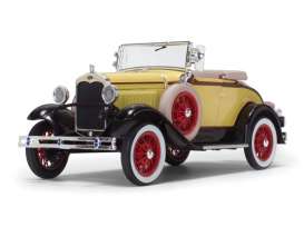 Ford - Model A Roadster 1931 yellow/black/red - 1:18 - SunStar - 6122 - sun6122 | Tom's Modelauto's Ford - Model A Roadster 1931 yellow/black/red - 1:18 - SunStar - 6122 - sun6122 | Tom's Modelauto's