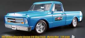 Chevrolet  - 1967 marina blue - 1:18 - Acme Diecast - acme1807205 | Toms Modelautos