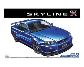 Nissan - BNR34 Skyline GT-R V-spec 2002 - 1:24 - Aoshima - 05858 - abk05858 | Toms Modelautos Nissan - BNR34 Skyline GT-R V-spec 2002 - 1:24 - Aoshima - 05858 - abk05858 | Toms Modelautos
