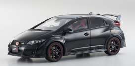 Honda  - Civic Type R 2015 black - 1:18 - Kyosho - KSR18022bk - kyoKSR18022bk | Toms Modelautos
