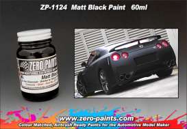 Zero Paints Paint - Matt Black - Zero Paints - ZP1124 | Toms Modelautos