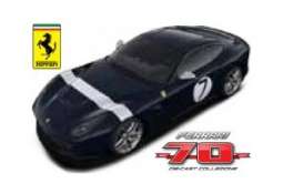 Ferrari  - dark blue/white - 1:43 - Bburago - 76310-07 - bura76310-07 | Toms Modelautos