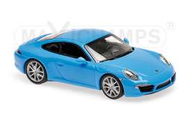 Porsche  - 2012 blue - 1:43 - Maxichamps - 940060220 - mc940060220 | Toms Modelautos