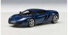 McLaren  - blue metallic - 1:43 - AutoArt - 56004 - autoart56004 | Toms Modelautos