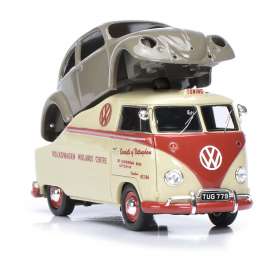 Volkswagen  - creme/red/grey - 1:43 - Schuco - 9019 - schuco9019 | Toms Modelautos