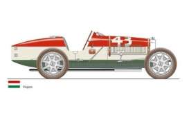 Bugatti  - T35 *Hungary* 1924 red/white/green - 1:18 - CMC - 100-014 - cmcB014 | Toms Modelautos