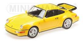 Porsche  - 1990 yellow - 1:18 - Minichamps - 155069100 - mc155069100 | Toms Modelautos