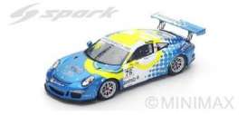 Porsche  - 2016 blue/yellow - 1:43 - Spark - JS051 - spaJS051 | Toms Modelautos