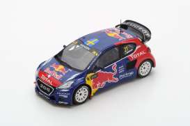 Peugeot  - 2016 blue/red/yellow - 1:43 - Spark - s5198 - spas5198 | Toms Modelautos