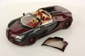 Ferrari  - burgundy/black carbon - 1:18 - MR Collection Models - MRBUG04LF | Toms Modelautos