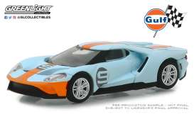 Ford  - GT 2017 gulf blue/orange - 1:64 - GreenLight - 29909 - gl29909 | Toms Modelautos